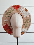 Flower Hat - Thick Texture Paint Rancher Hat - Festivals Outfit - Country Concerts Hat - Festival Accessory - Derby Hat Wide Brim
