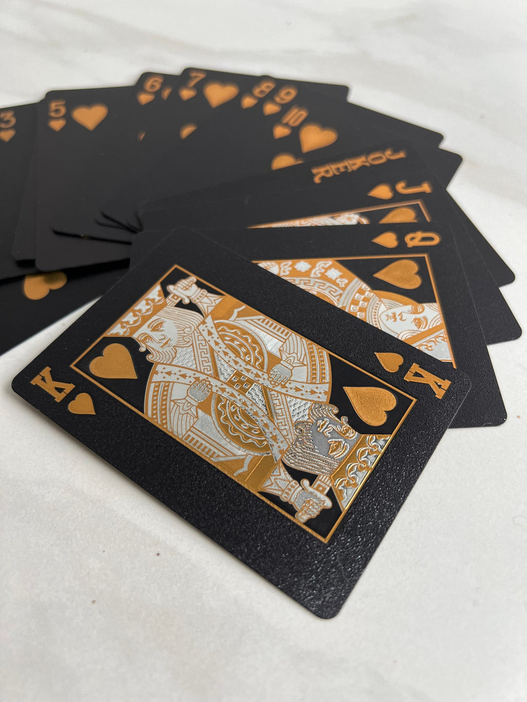 Hat Bar - Metallic Gold-Silver Playing Card