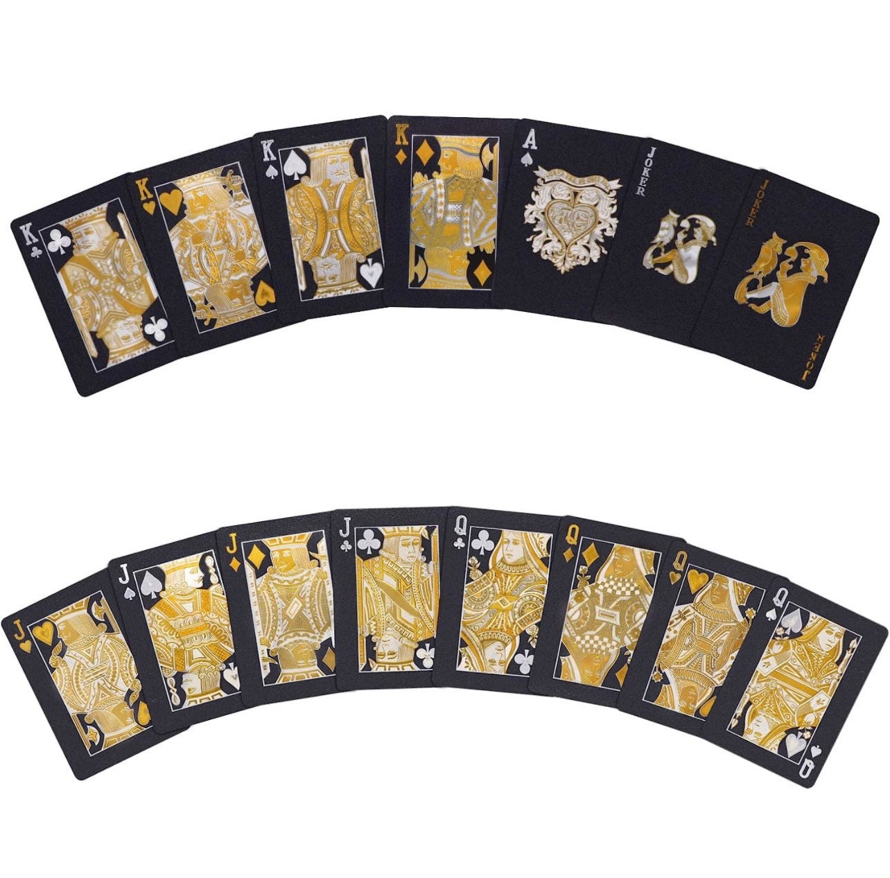 Hat Bar - Metallic Gold-Silver Playing Card