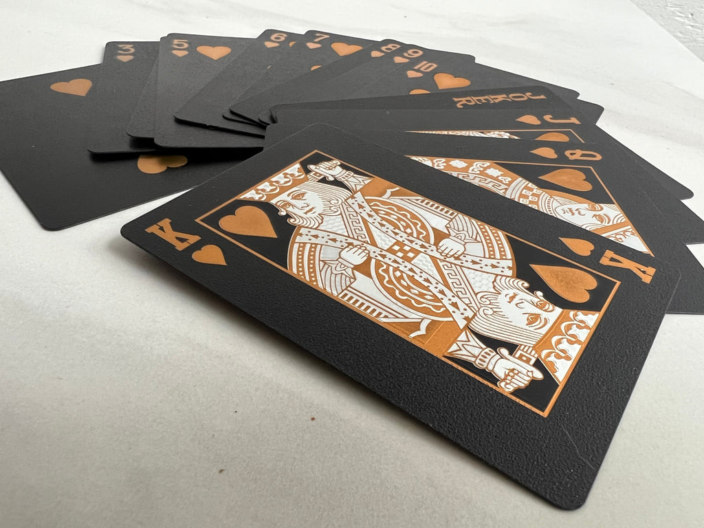 Hat Bar - Metallic Gold-Silver Playing Card