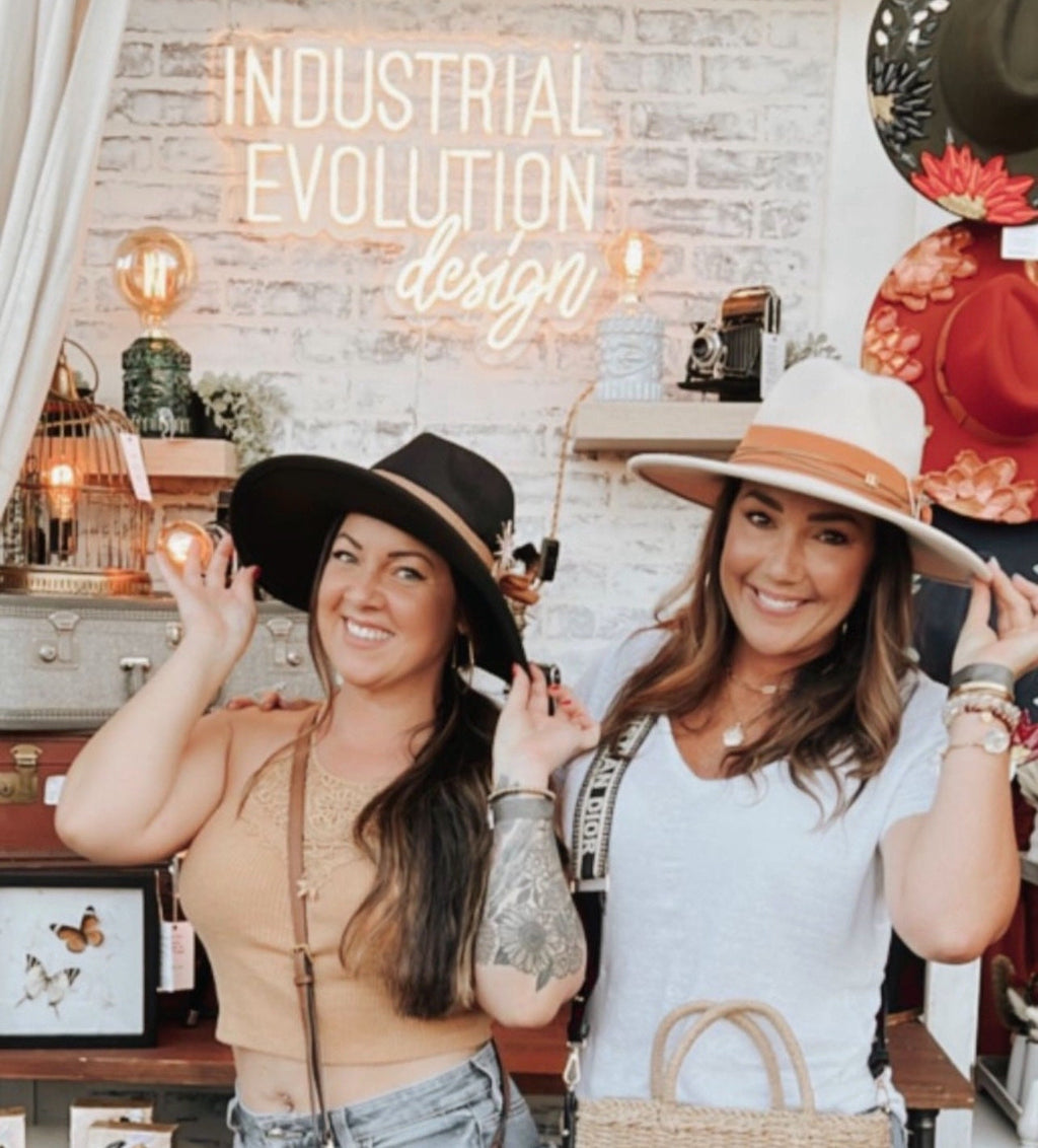Hand Sewn Wide Brim Rancher Hat - Suede Festival Accessory