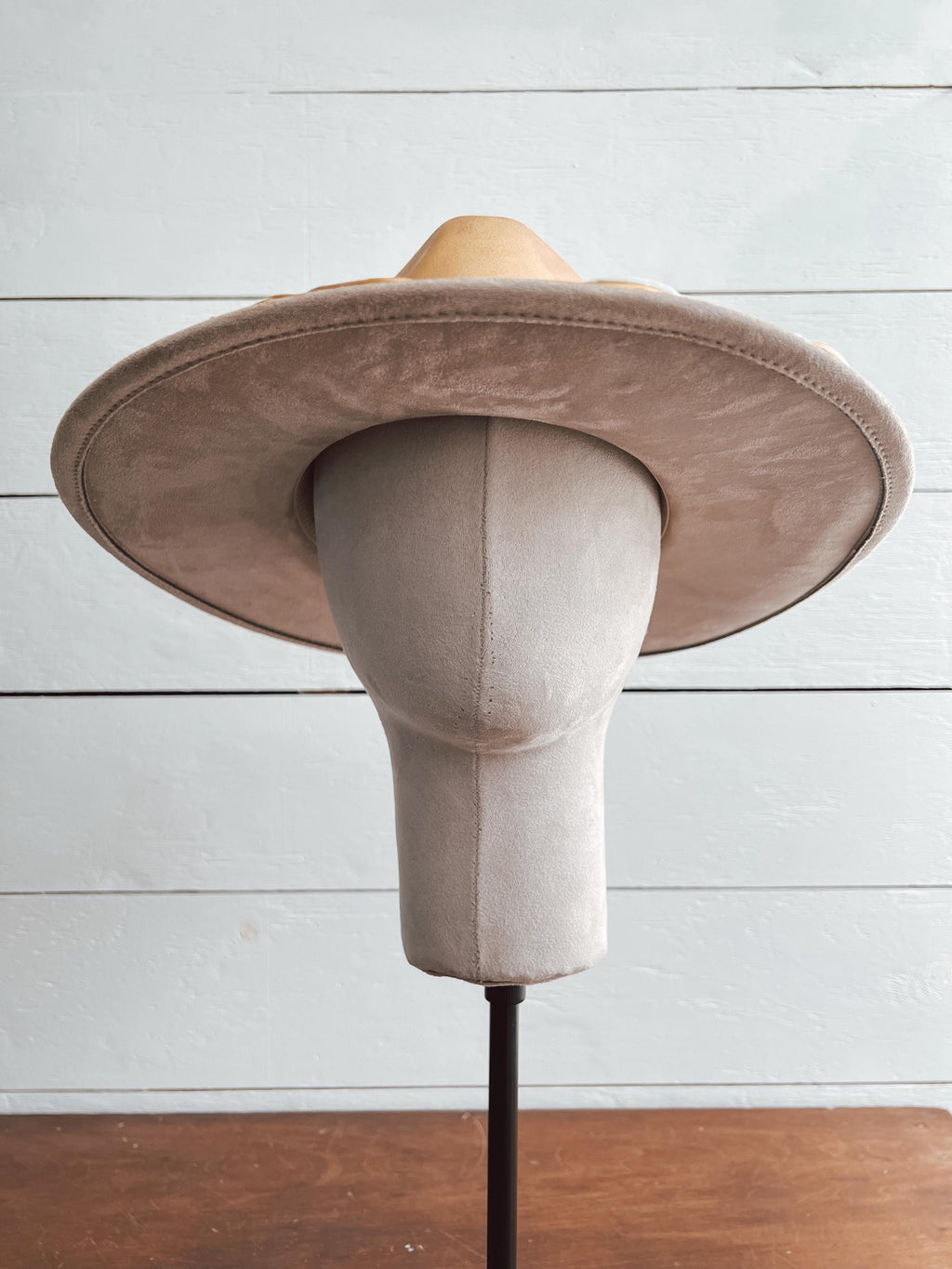 Hand-Painted Flower Rancher Hat: Golden Goddess Boho Brim
