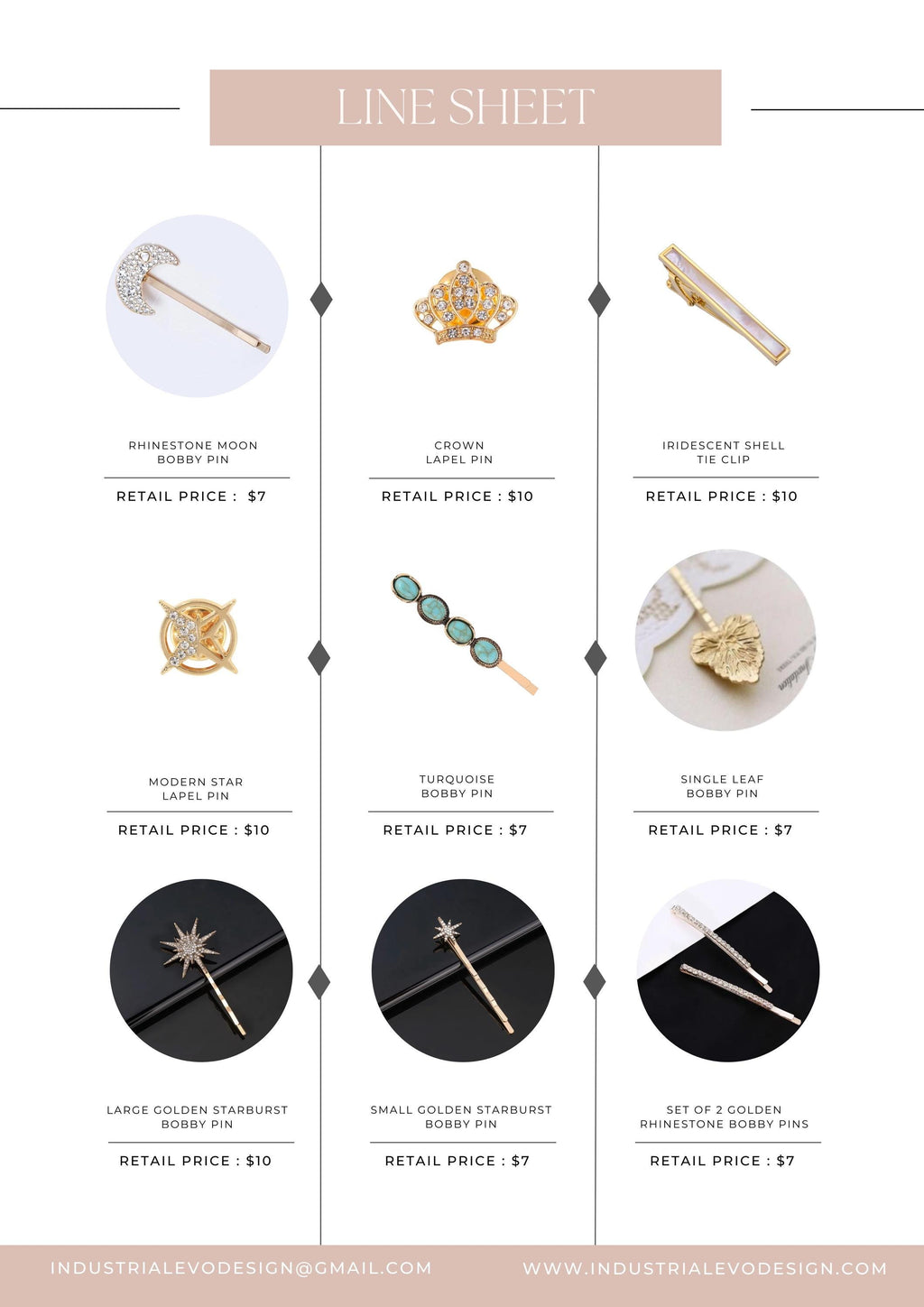 Hat Bar Accessories: Decorative Bobby Pins + Brooches