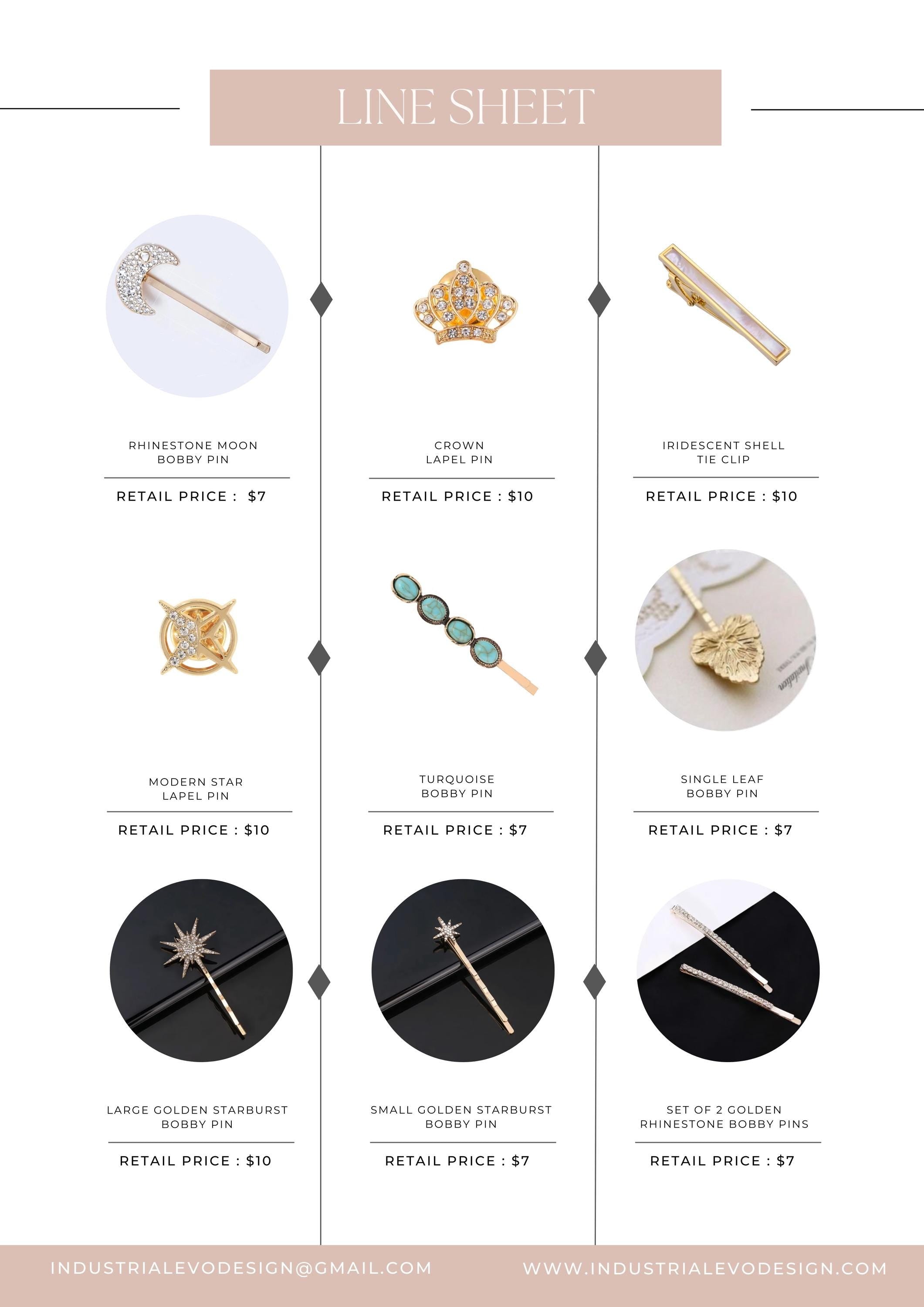 Hat Bar Accessories: Decorative Bobby Pins + Brooches
