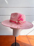 LA Dreams Paint Splattered Hat - All Accessories Included on Hat - Country Music Festival Accessory - Rodeo Hat - Country Concert